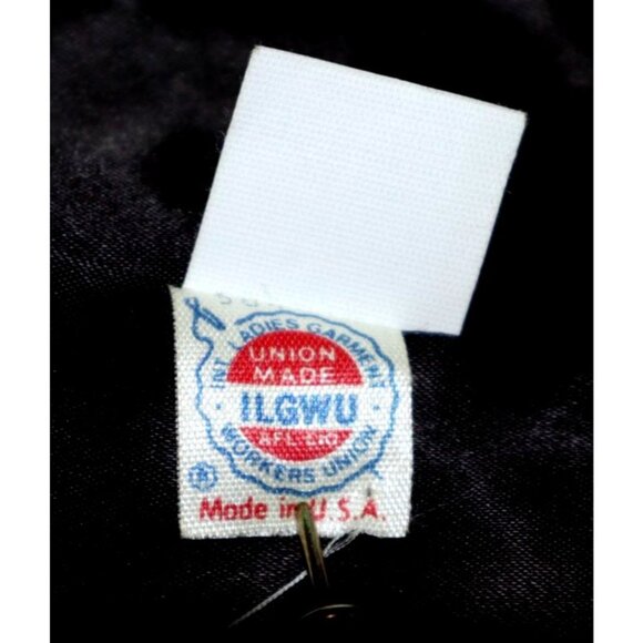 Karen Vintage Wool Coat Union Made Charcoal Red Collar 60s Mod Classic Old Money - Picture 4 of 12